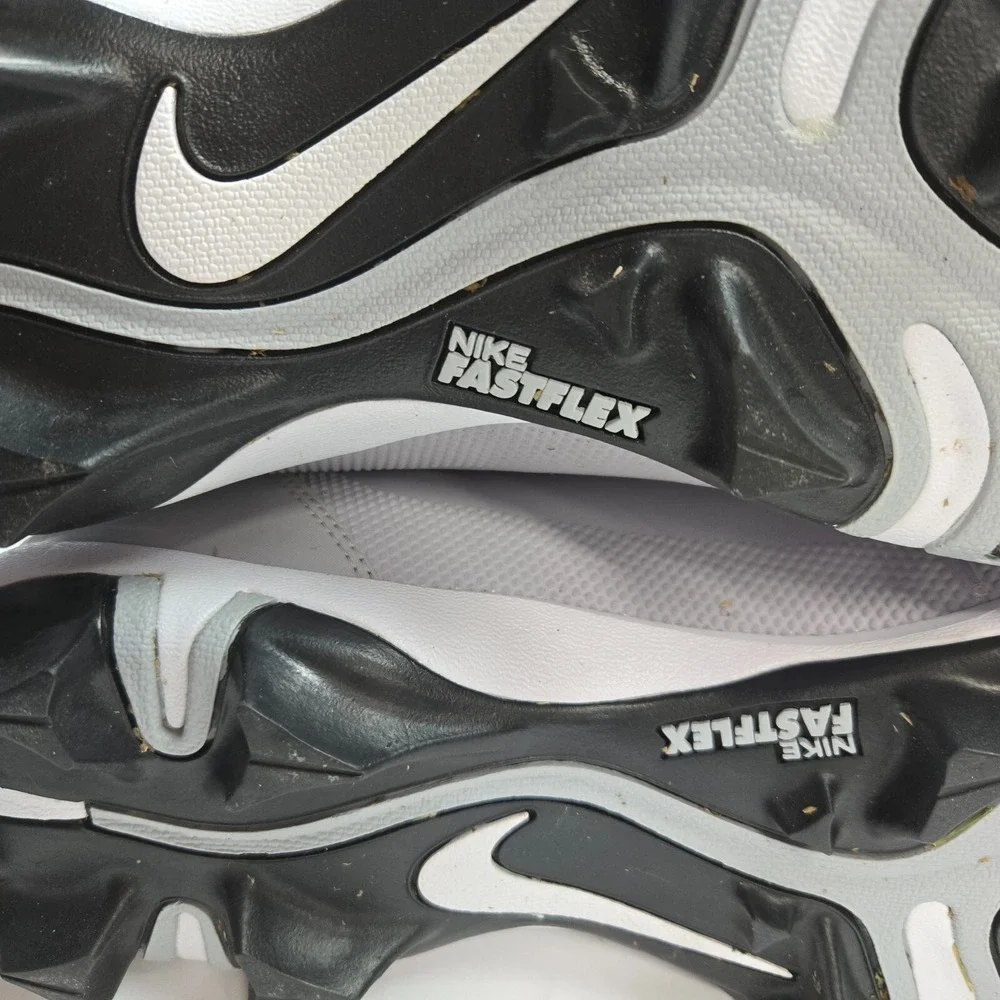 Nike Force Trout‎ 9 Keystone Grey White Cleats Mens Size 12 FB9728-002